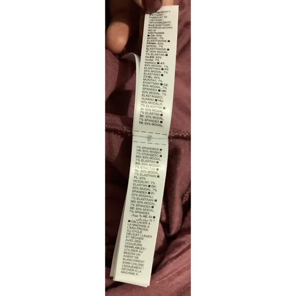 Athleta Dusty Rose Wrap Style Relaxed Fit Release Pants Women Size Medium - Picture 5 of 7